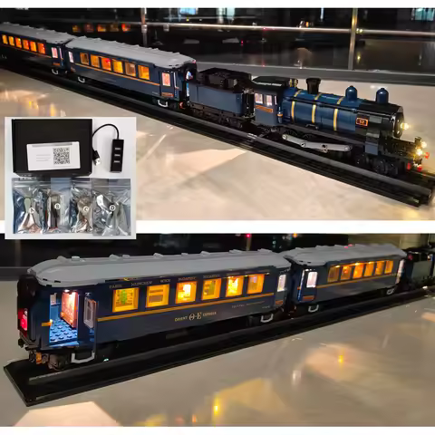 Light Set For LEGO 21344 The Orient Express Train DIY Decorative Lamp DIY Christmas Gifts (NOT Inclu