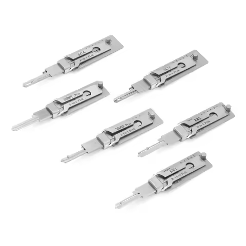 Pro Locksmith Tools for Door Locks,SS001 SS002 KW1 SC1 SC4 KW5 2 in 1 Lock Pick Tools,Home Lock Repa