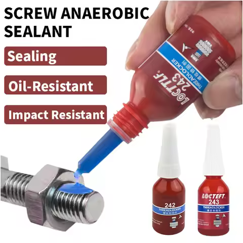 10ml Threadlocker 242 243 Medium Strength Threadlocker Blue Anaerobic Threadlocker Adhesive Caulk Ad