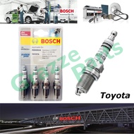 (4pcs) BOSCH Spark Plug FR7KCX+ Toyota Avanza 1.3 2004~2006 Estima Harrier 2.4 MR2 1.6 2.0 Rav4 2.0 