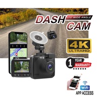 Dash Cam Recoder Car Camera WiFi APP Control 2K 4K Front and Rear Night Vision Built in GPS WiFi Dashboard 170° Wide Angle WDR APP Control