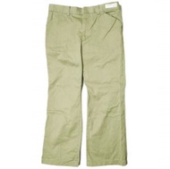 TANAKA x WISM 23AW 特別訂製 ST-168 棉質喇叭褲 BRAD (FLARE) 棉質喇叭褲 23030597009530 33碼 卡其色斜紋棉布褲 [二手] [TANAKA x W