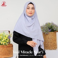 Voal Miracle Plain Syar'I Square Hijab By Umama Part 1, 130X130 Cm