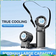 9000mAh Semiconductor Refrigeration Mini Handheld Fan Turbine High-Speed Strong Electric Fan Neck Ic