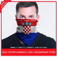 Fullprint Bandana Buff Mask | Croatia Flag Motif