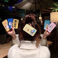 Headband bangs Velcro Headband bangs Velcro Headband Headband Cute Funny Headband Creative Text Embr