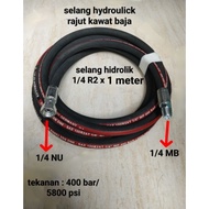 Hydroponic hose 1/4 R2 x 1 meter + 1/4 mb + 1/4 NU