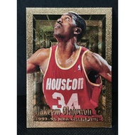 Topps Embossed Hakeem Olajuwon Gold READ nba card