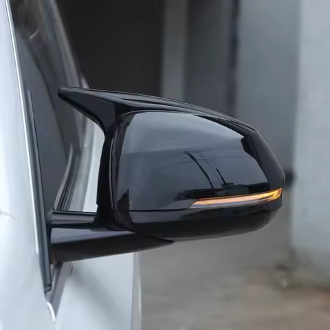 For BMW X1 IX1 U11 2023-2024 ABS Black Car Rearview Mirror Cap Trim Sticker Car Accessories(L H D)