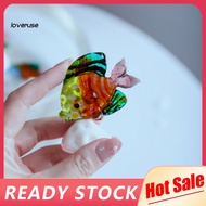 /LO/ Colorful Dollhouse Figurine Aquarium Decoration Glass Sea Animals Mini Figurine Craft Model