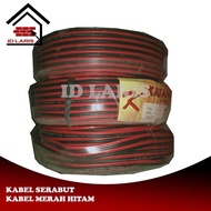 KABEL LISTRIK SERABUT MERAH HITAM / KABEL MERAH HITAM LISTRIK 