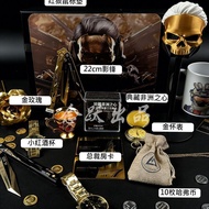 Kotak Hadiah Red Wolf Delta Force Model Logam Kad Bilik Hafu Coin Triangle Coin Lelaki
