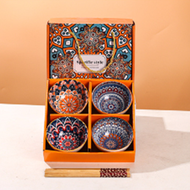 KUROMAME Premium Quality Ceramic Dinnerware Gift Set With Box Bohemian Style Mangkuk Seramik Raya Gi