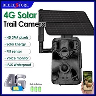 3MP 4G LTE 2K Solar Camera Wildlife Camera Outdoor Hunting Trail Camera PIR Motion