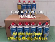 10 vỏ bình gas mini Namilux hàn quốc lon mới ( No Gas _ không có gas )