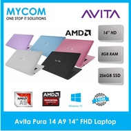 Avita Pura 14 A9 14'' FHD Laptop ( AMD A9-9420E, 8GB, 256GB SSD, ATI, W10)