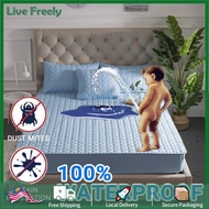​💖Ready Stock💖Waterproof Mattress Protector Single/Queen/King Bed Cover Elastic Fitted Bedsheet Mattress Topper