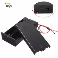 FT✿DC Holder Storage Box Case ON/OFF Switch Wire Leads for 3.7V 2 x 18650 Battery