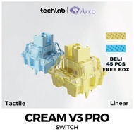 Akko V3 Cream Yellow / Blue Pro Mechanical Switch For Gaming Keyboard