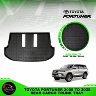 Toyota Fortuner 2005 to 2026 Rear Cargo Trunk Tray Quality OEM ( Car Accessories )