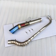RS Kou Muffler Exhaust pipe 51MM Power pipe Fury 125 Wave 100 110 Wave 125 Xrm 125