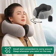 【SG STOCK】Soft Travel Pillow U Shaped Travel Healthcare Memory Foam Neck Cervical Airplane Pillow Neck Cushion