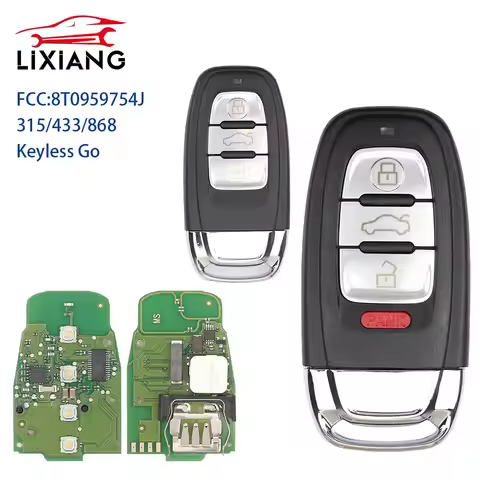LIXIANG 8T0959754F 4G0959754J Full Smart Remote Car Key Fob For Audi A4 A5 A6L A7 A8 Q5 Keyless Go 7