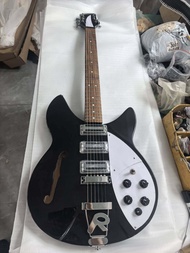 กีตาร์มืออาชีพรู F แบบกึ่งกลวง330รู Rickenbacer แบบกำหนดเอง