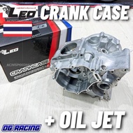 FULL SET LEO CRANKCASE Y15ZR + OIL JET / Y15 CRANK CASE RACING/ Y15 RACING CRANKCASE LEO + OIL JET