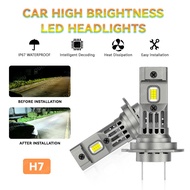 2pcs H7 LED Canbus car light bulb LED headlight H7 fan cooling fog light headlight