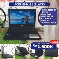 Laptop 1 Jutaan Acer ES1-131 Ram 2 GB HDD 500GB Bekas Murah Garansi