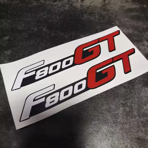 Motorcycle Die Cut Vinyl F800GT Decals / Stickers for BMW F800 GT (Pair) 190mm x 32mm (Any Colour)