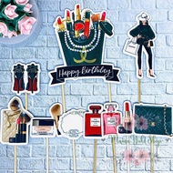 Cake Topper Birthday Cake Decoration COSMETIC Chanel Perfume Perfume FASHION