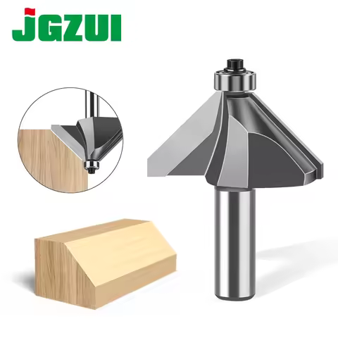 1pc 6mm 12mm Shank 45 Degree Bevel Router Bit Woodworking Milling Router Bit Trimming Machine Carvin