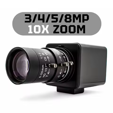 10X Zoom 4K Ultra IP Camera 3/4/5/8MP Industrial Security Camera Metal Box With Varifocal Lens Suppo