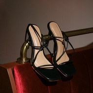Ysstava - GIGI - Strappy high heels with detachable ankle strap รองเท้าส้นสูงสายคาด พร้อมสายพันข้อ