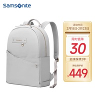 Samsonite（Samsonite）Backpack Women's Computer Bag Backpack Schoolbag Business Travel Bag14Inch Apple Notebook BagBY9Gray
