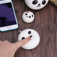 Will Cute Panda Squishy Steamed Bun Bag Phone Pendant Lanyard Keychain Kid Toy