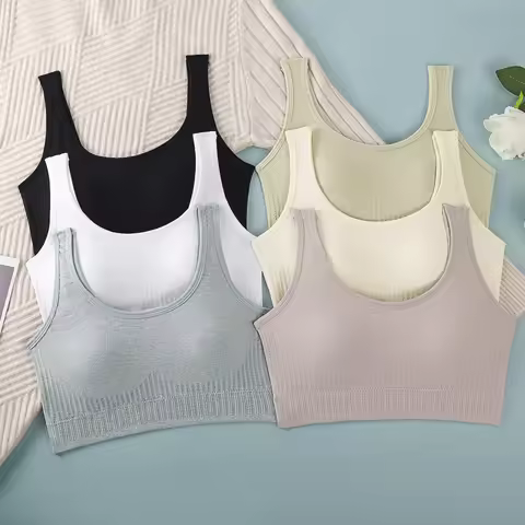 Breathable Sports Bra Anti-Sweat Fitness Top Women Seamless Yoga Bra Shockproof Crop Top Push Up Spo