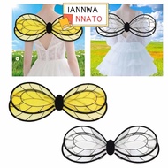 IANNWANNATO Bee Wings, Bee Lightweight Fairy Wings, Fairy Costume Black Yellow Angel Wings Stage Per