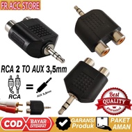 RCA TO AUX Converter 3.5mm Splitter RCA to Aux RCA to AUX Connection