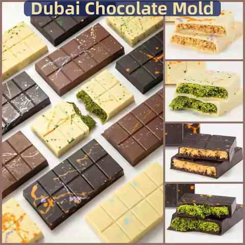 Rectangle Silicone Candy Molds for Baking Energy Bars Chocolate Bar Mold Protein bars Cornbread Pudd