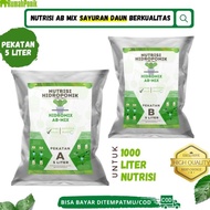 ready Pupuk Nutrisi Ab Mix Sayuran Daun 5 Liter Hidroponik Ab Mix