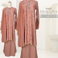 DMIMI Baju Kurung Moden Labuh DEALLOVA | Kurung Moden Labuh | Material High Quality Dobby Silk | Sma