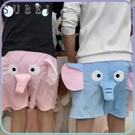 SULIN Shorts Pants, Cute Elephant Plush Couple Sleeping Pants, 2024 Elastic Embroidered Little Flyin