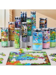 1 Set Children's Snap-On Puzzle Toy, 90/130 Pieces Fairy Tale Character Puzzle, Develops Kids' Conce