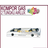 Kompor Gas Airlux 2 tungku / Kompor gas Stainless steel GC-2202 S