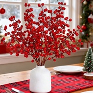 1/3/5PCS Artificial Pine Needles Branches, Christmas Fake Pine Needle Decorations, Fake Plants, Autu