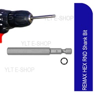 1/4"X75MM REMAX HEX Round Shank Bit (2mm~8mm) Allen Key Screw Bit for Cordless Drill - Magnetic - hex screw tools