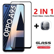Camera Lens Protector Film For Oppo A93 OppoA93 A 93 Tempered Glass 2-in-1 Full Cover Screen Protect